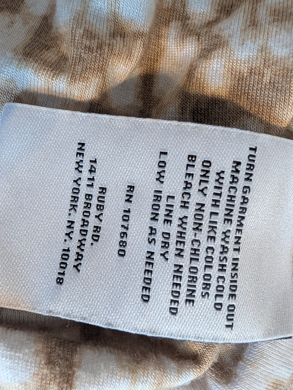Ruby Rd. Cream & White Layered Printed Tunic Top - Picture 5 of 5